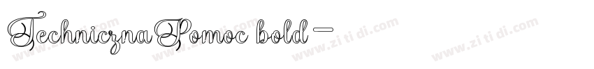 TechnicznaPomoc bold字体转换